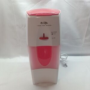 Mr Coffee Fresh Tea 3 Quart Iced Ice Tea Maker Red TM75RS Tested No Pitcher